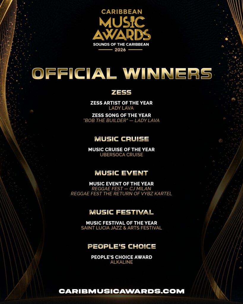 Official Caribbean Music Awards 2026 winners, panel 2